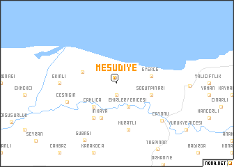 map of Mesudiye