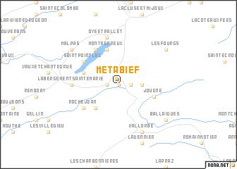map of Métabief