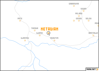 map of Métadiam