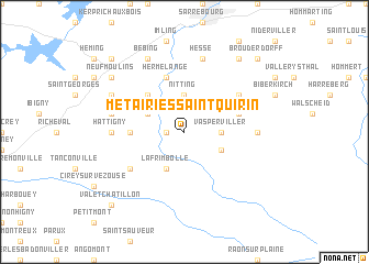 map of Métairies-Saint-Quirin