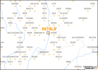 map of Metala