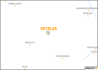 map of Metales