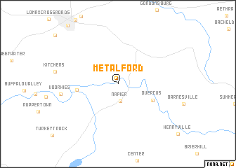 map of Metal Ford