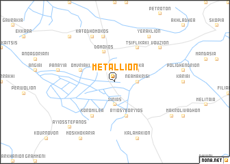 map of Metallíon