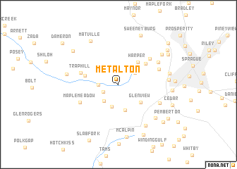 map of Metalton