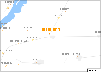 map of Metamora