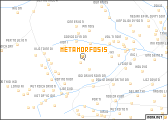 map of Metamórfosis