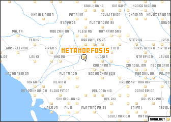 map of Metamórfosis