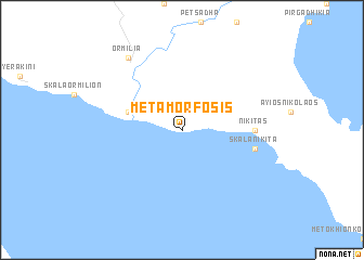 map of Metamórfosis