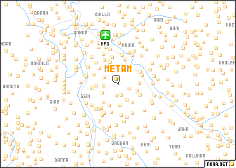 map of Metam