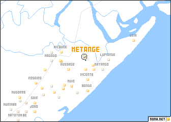 map of Metange