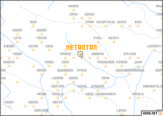 map of Metantan