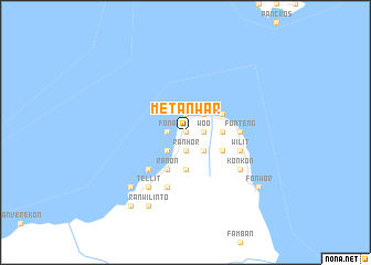 map of Métanwar