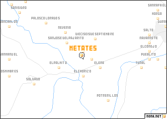 map of Metates