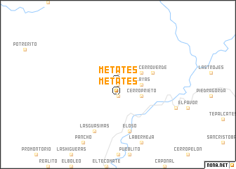 map of Metates