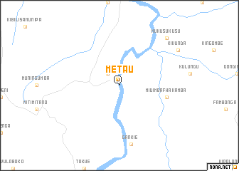 map of Metau