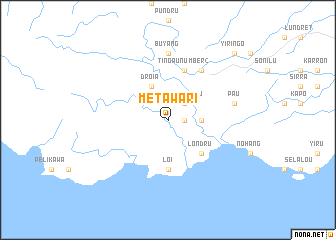 map of Metawari