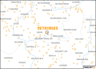 map of Metaxádes
