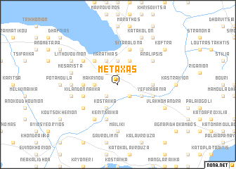 map of Metaxás