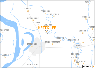 map of Metcalfe
