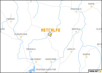 map of Metcalfe