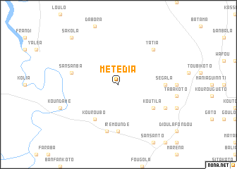 map of Métédia