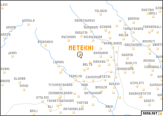 map of Metekhi