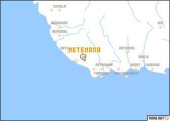 map of Metemana