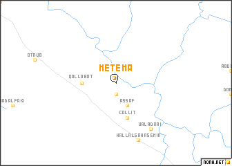 map of Metema
