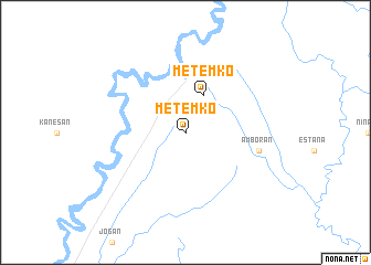 map of Metemko
