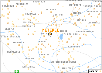 map of Metepec