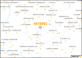 map of Metepec