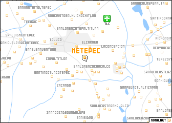 map of Metepec