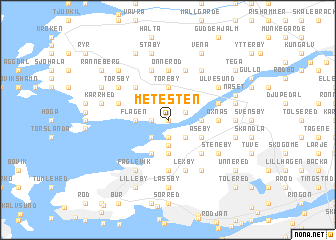 map of Metesten