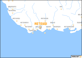 map of Metewoi