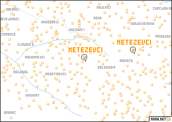 map of Meteževci