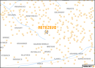 map of Meteževo