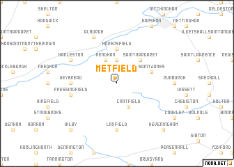 map of Metfield