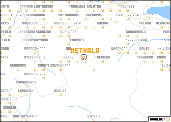 map of Methála