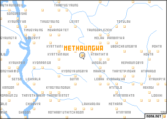 map of Mèthaungwa