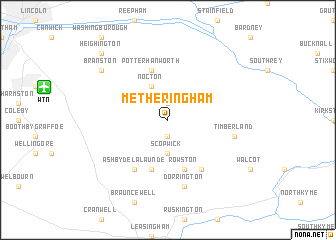 map of Metheringham