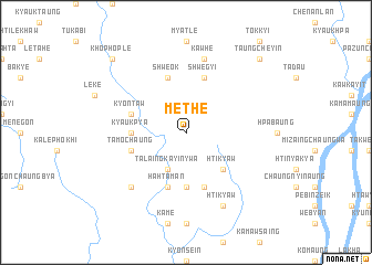 map of Methe