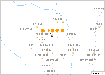 map of Methinhpaw