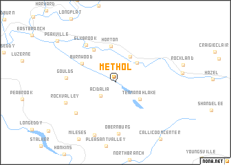 map of Methol