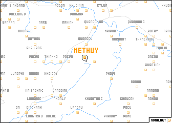 map of Mê Thủy