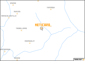 map of Meticaro