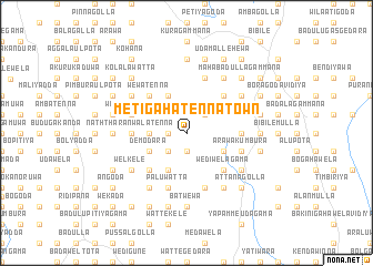 map of Metigahatenna Town