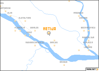 map of Metija