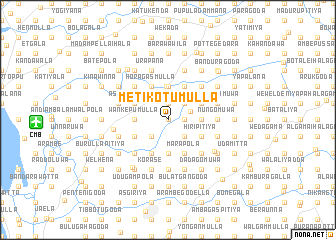 map of Metikotumulla