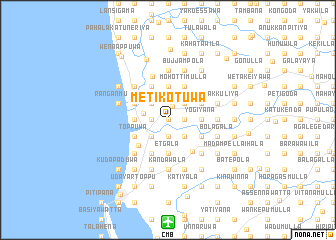 map of Metikotuwa